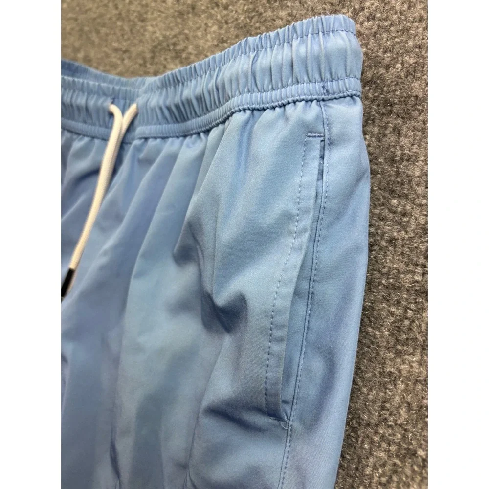 Maamgic Swim Trunks Kids Size 14/16 Light Blue Pink Mesh Lined Board Shorts